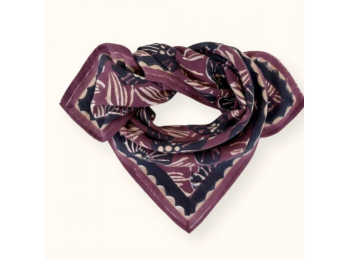 PETIT FOULARD MANIKA AMARYLLIS CASSIS - APACHES