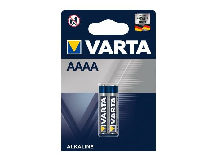 Blister 2 piles AAAA 1.5V ALKALINE VARTA