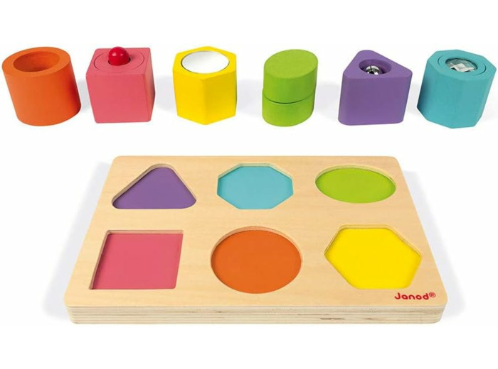 Puzzle 6 Cubes Sensoriels en Bois - JM