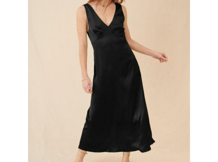 ROBE SABLE NOIR - GARANCE