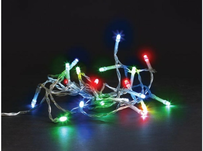 Guirlande lumineuse, 2 m, 20 LEDs multicouleurs