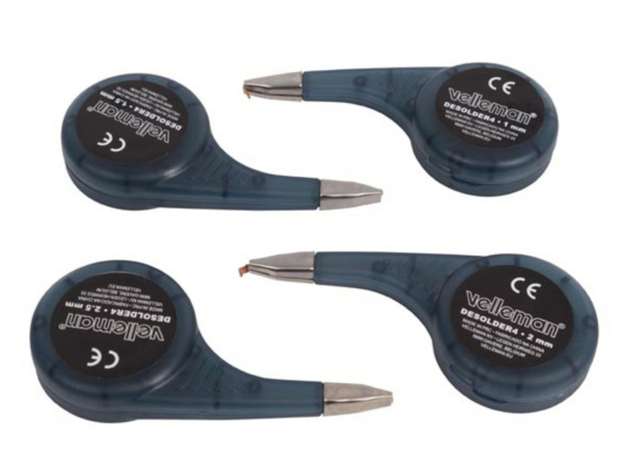 Tresse à dessouder, 4 pièces, avec distributeur, 150 cm