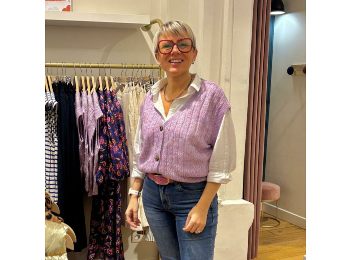 GILET RANIA PARME - LOUISE MISHA