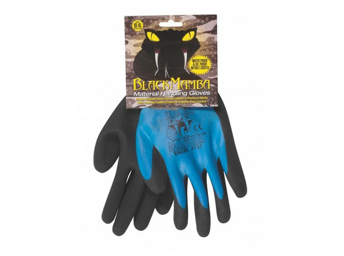 Gants Étanches de Manutention en Nitrile Black Mamba