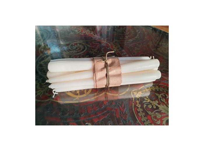 Lot de 10 bougies ivoire
