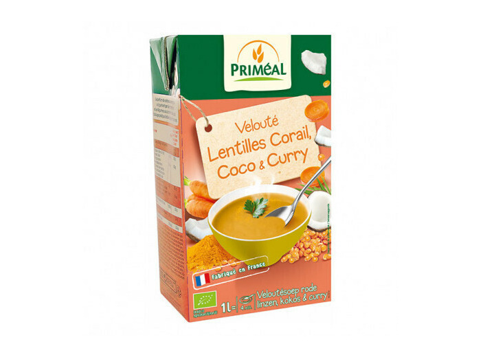 velouté bio de lentilles corail coco&curry