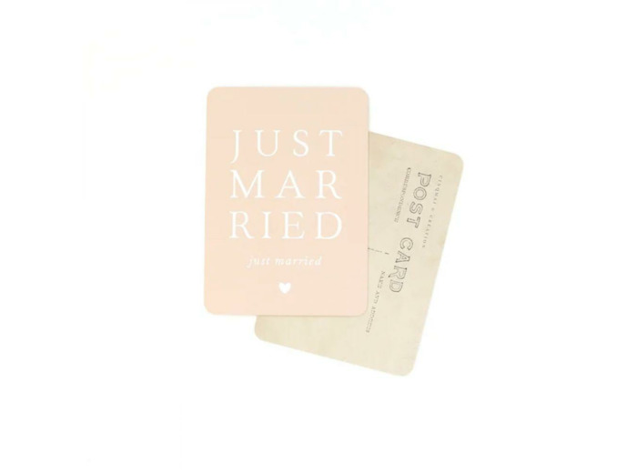 CARTE POSTALE JUST MARRIED / ADAM / VINTAGE PAPER - CINQMAI