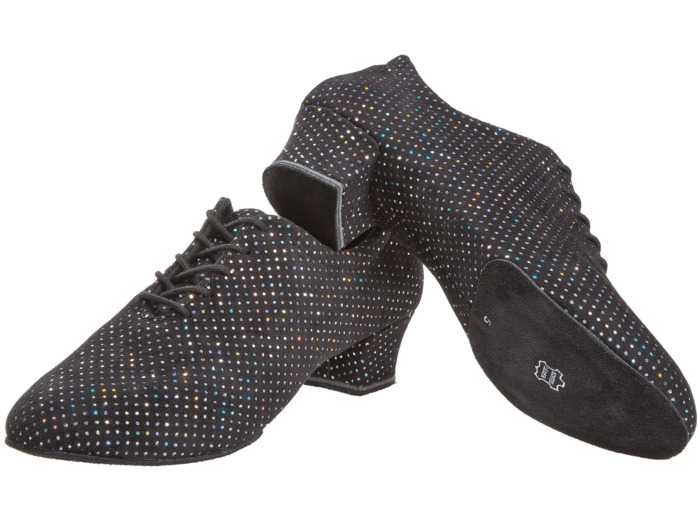 189-234-155 - Chaussure d'entrainement bi-semelle pour femme talon 3,7 cm brocade strass - Diamant