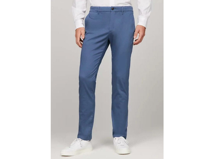 Pantalon chino Tommy Hilfiger bleu stretch