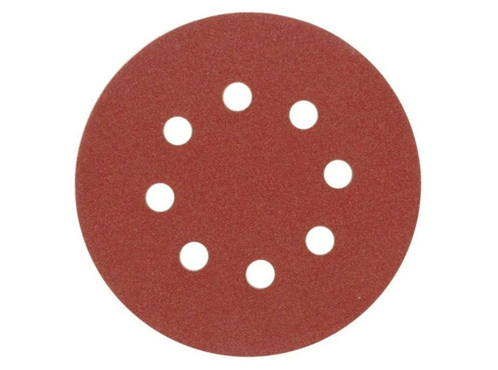 Disques abrasifs 125 mm, p100, avec 8 trous, jeu de 5