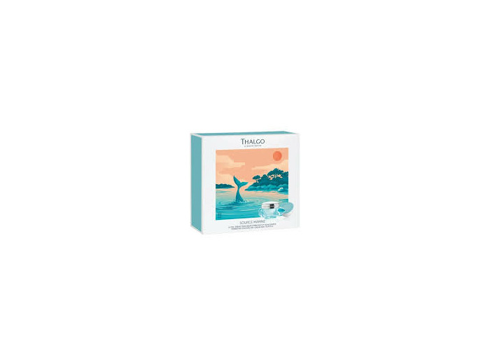 Coffret gel crème et recharge source marine Thalgo-Algue Marine.