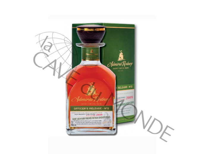 Rhum Admiral Rodney Sainte Lucie "Officer's Releases n°2" 10 Ans  45° 70 Cl