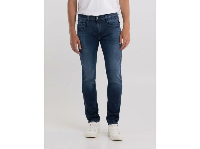 Jean slim Replay bleu foncé en coton stretch