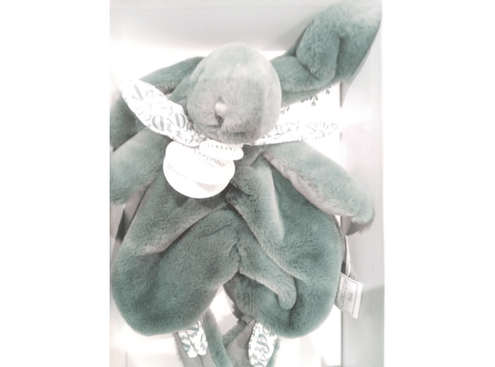 Doudou et compagnie - lapin doudou vert sauge