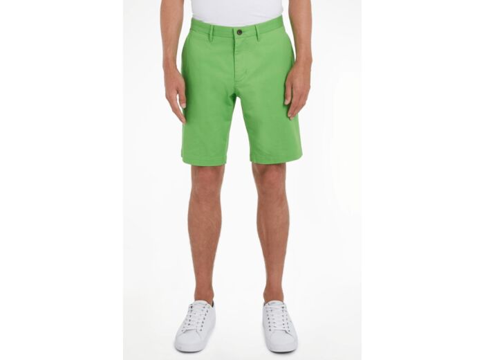 Bermuda Tommy Hilfiger vert en coton bio stretch