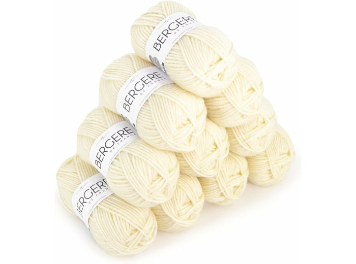 Pelote de laine sport + Cream