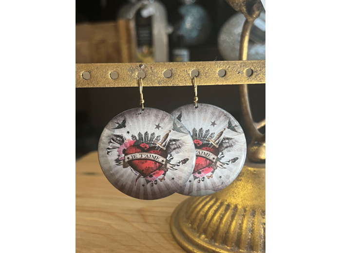 Ligne 29- Boucle d'oreille Coeur