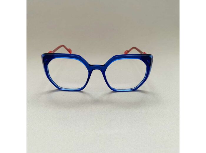 Lunettes de vue Dzing Caroline Abram Collection Blush Coloris Bleu / Rose