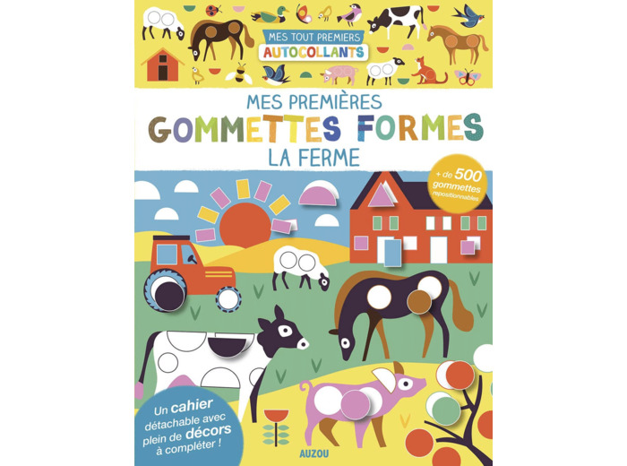 Mes premières gommettes formes - La ferme - JM