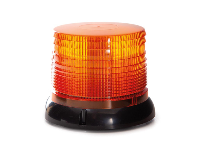 Gyrophare LED orange, incluant câble USB-C et convertisseur USB-C vers USB-A, avec fixation par vis, aimant et ventouse