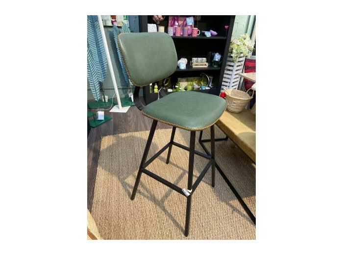 Tabouret de bar en cuir