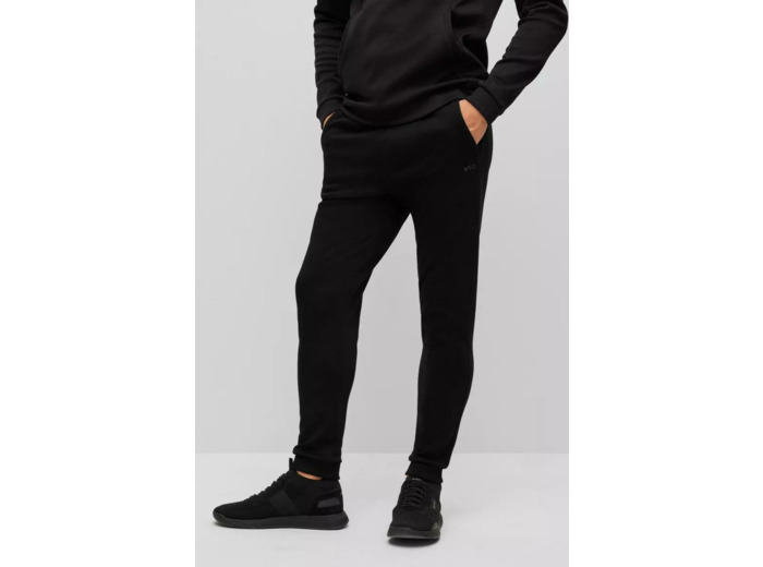 Pantalon de jogging BOSS noir en coton bio