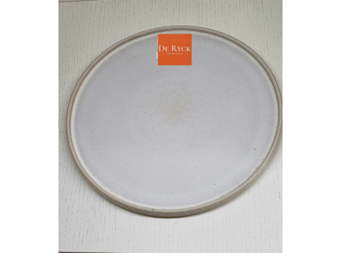 Salt & Pepper -Assiette ronde 26 cm Grès Beige – Faro – Lot de 4 – De Ryck