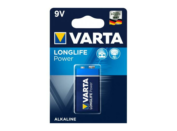 Pile 9V 6F22 ALKALINE VARTA