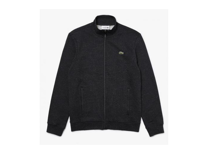 Sweatshirt zippé Lacoste SPORT en molleton de coton mélangé uni - Mary Sport