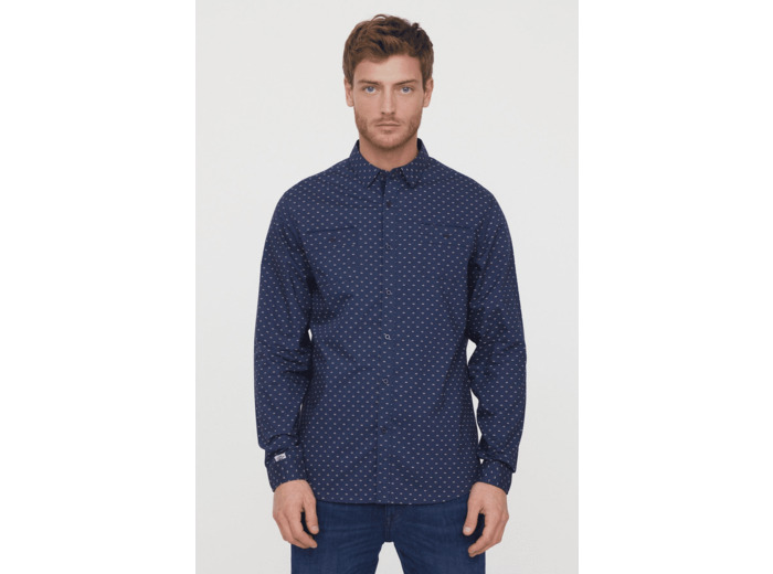 Chemise à motifs Lee Cooper marine