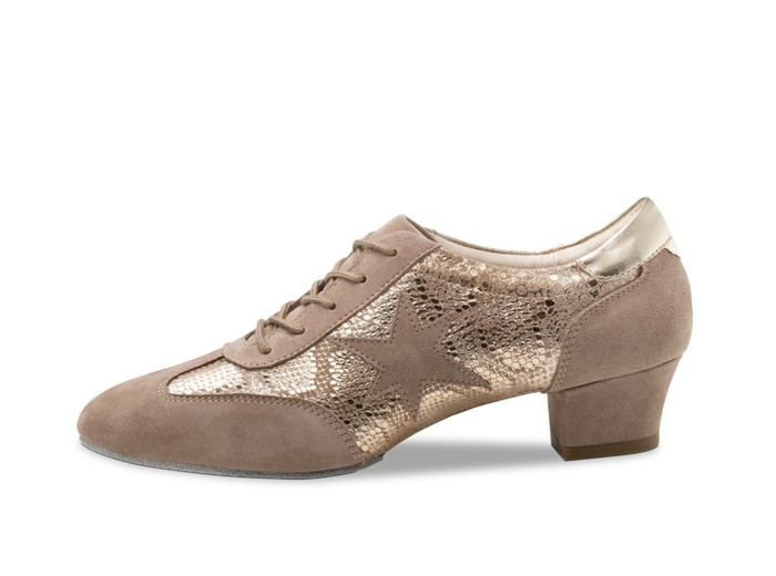 Ariana - Chaussures training  taupe beige talon 3,5cm pour femmes - Werner Kern