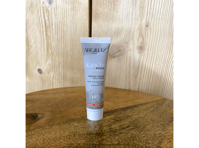 Masque visage 30gr à l'argile blanche