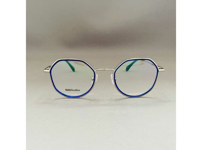 Lunettes de Vue Enfant Modèle Abie de la Marque Gigi Studios Coloris Bleu / Argenté