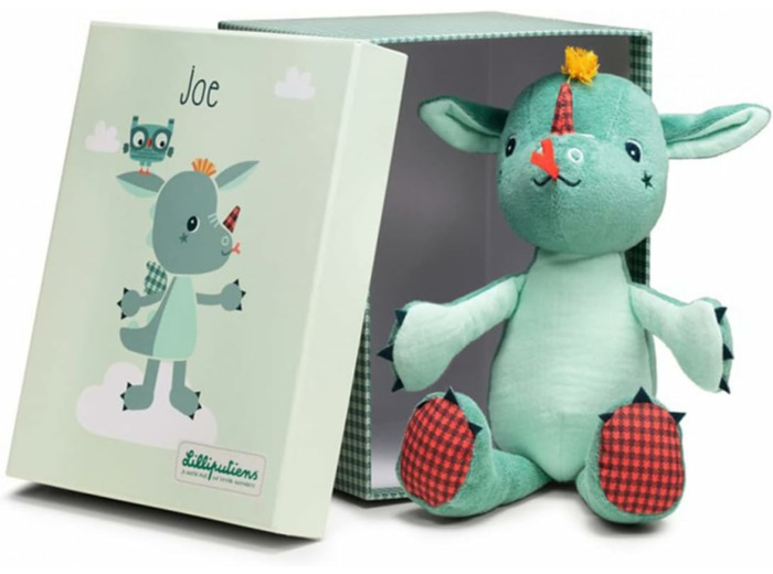 Peluche câline eco-friendly Joe le dragon - Lilliputiens