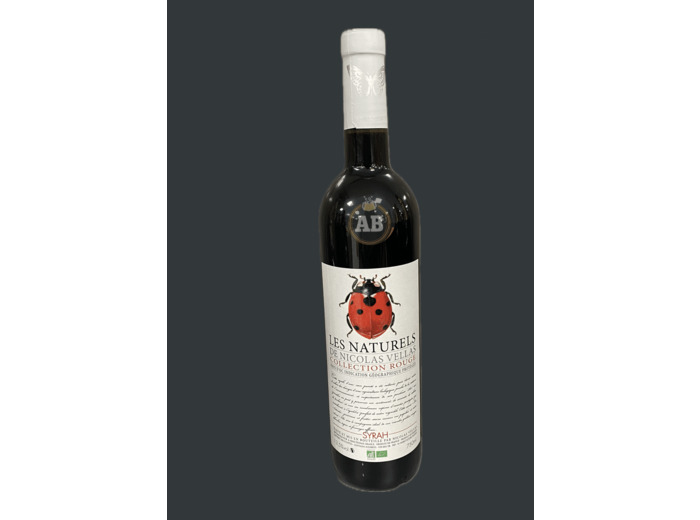 LES NATURELS DE NICOLAS VELLAS SYRAH ROUGE BIO 75CL 13,5°