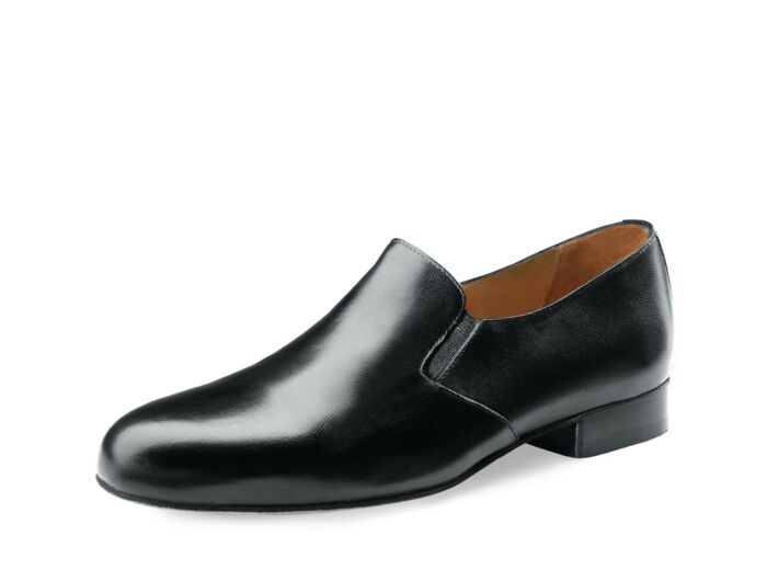 Lido 28016 - Chaussures de danse noires pour homme en cuir style mocassin - Werner Kern