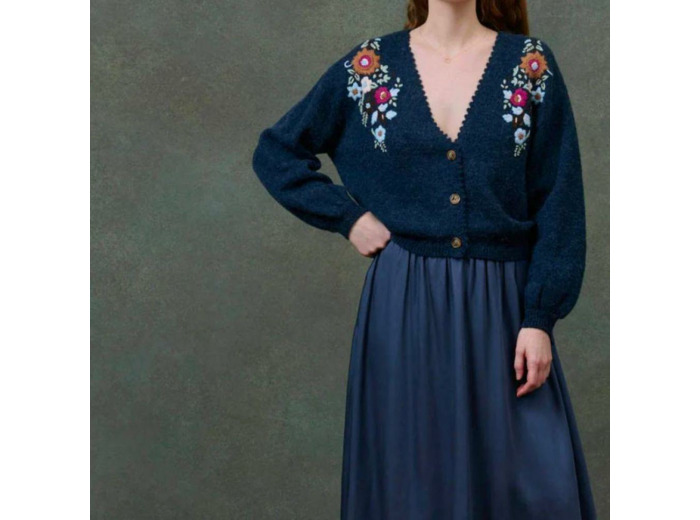 GILET LUNAMI MARINE - LOUISE MISHA