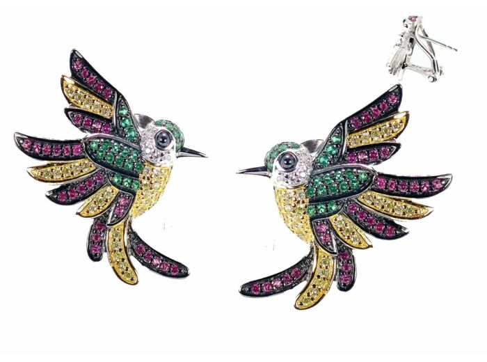 Boucles d'oreille Colibri