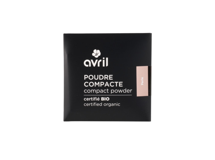 Poudre compacte, couleur perle, certifié BIO, AVRIL