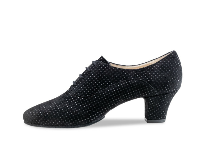 Runa 45 - Chaussures de danse daim avec strass pour femme talon 45mm - Werner Kern