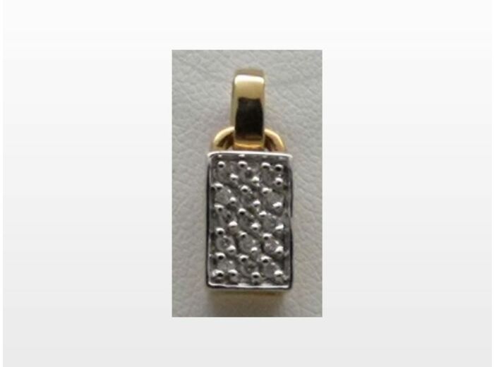 Pendentif or et diamants