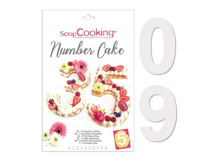 Gabarit Number cake Scrapcooking  - Patiss&vous