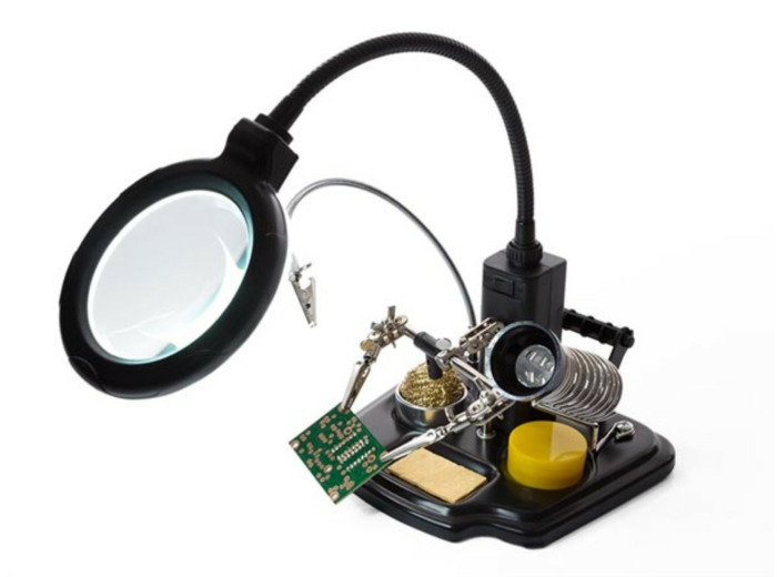Lampe loupe à LED ( troisième mains )
