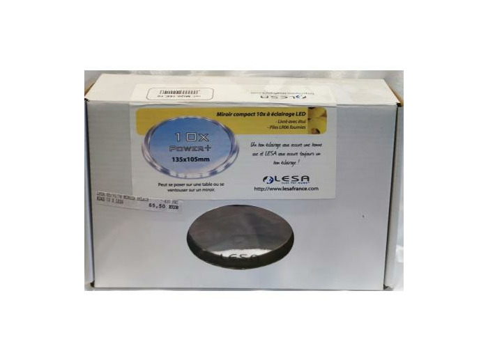 Miroir grossissant avec éclairage led - Opticien Christiaen Optique