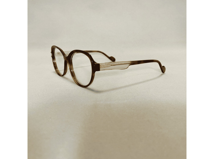 Lunettes de vue LEONTINE de la Marque Caroline Abram Coloris Ecaille Marron