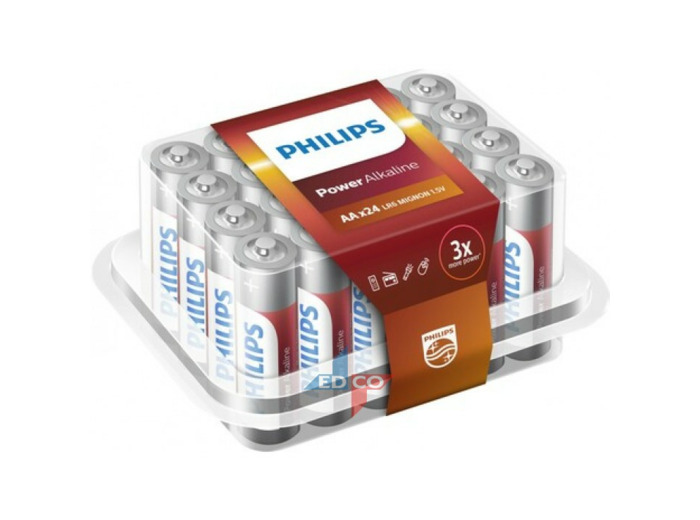 Lot de 24 piles AA / LR6 Philips