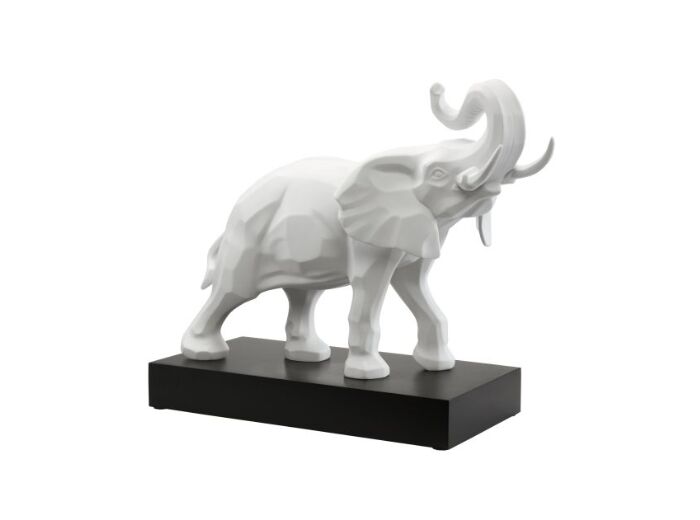 Éléphant Blanc sur socle