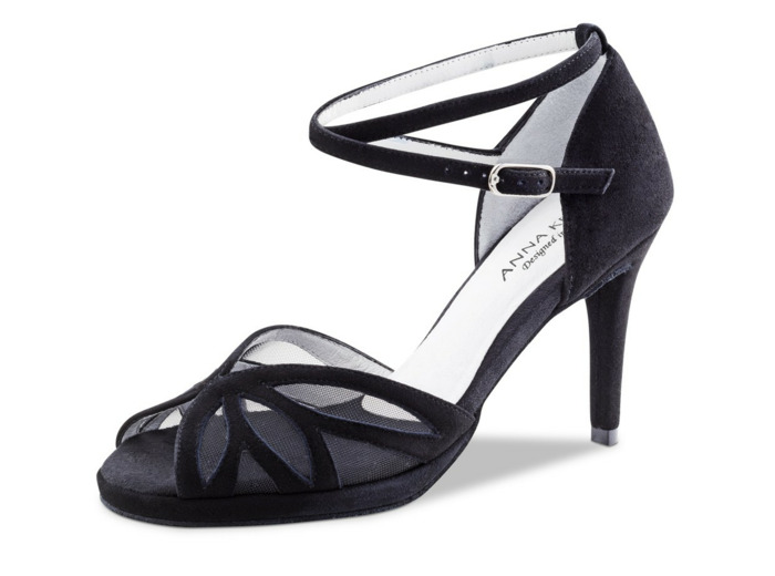 Ivette 930-80 - Chaussures de danse daim noir - Anna Kern