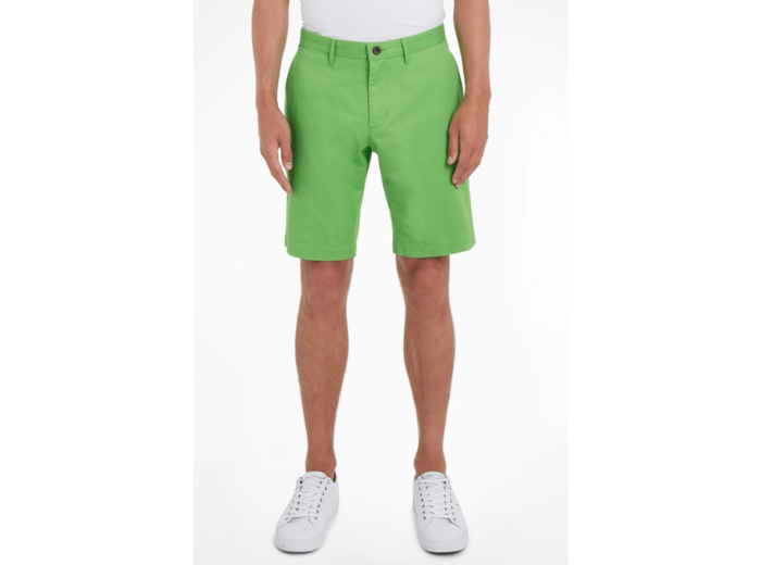 Bermuda Tommy Hilfiger vert en coton bio stretch