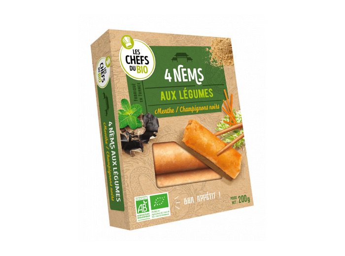 Nems aux légumes x4 - 200g - Abc Bio